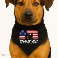 Thank You USA Troops USA-Made Doggie Bandana thumb 1