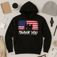 Thank You USA Troops Hoodie thumb 3
