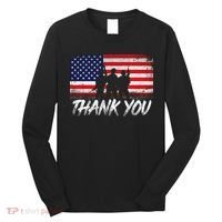 Thank You USA Troops Long Sleeve Shirt thumb 0