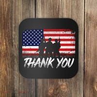 Thank You USA Troops Coaster thumb 0