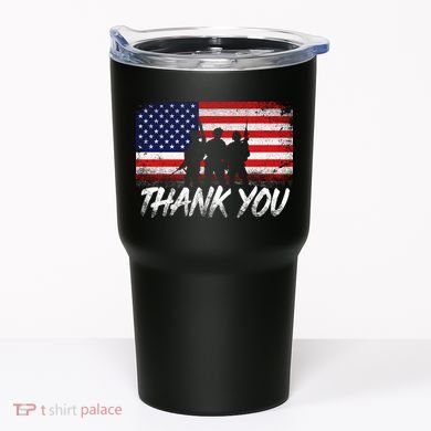 Thank You USA Troops Tumbler