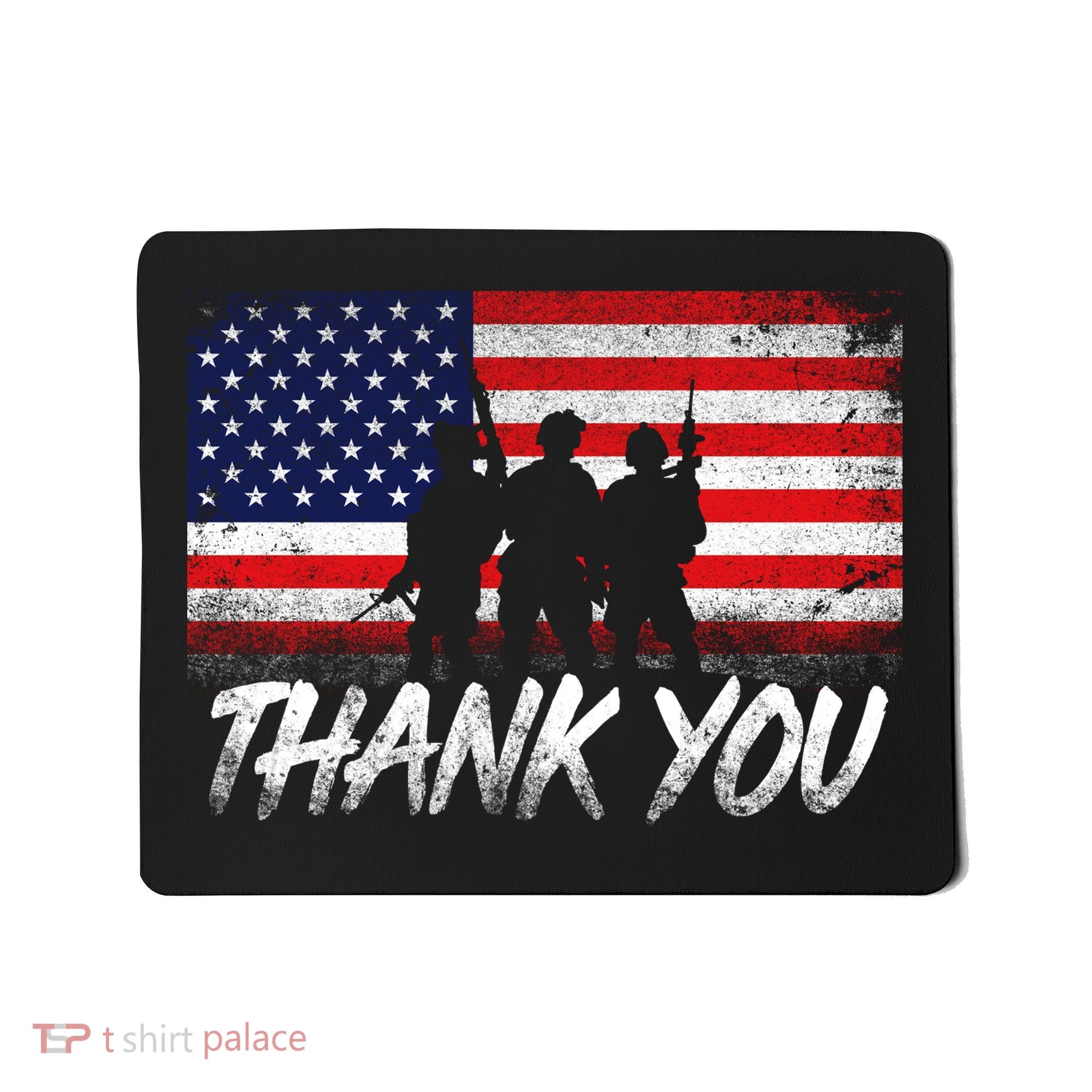 Thank You USA Troops Mousepad