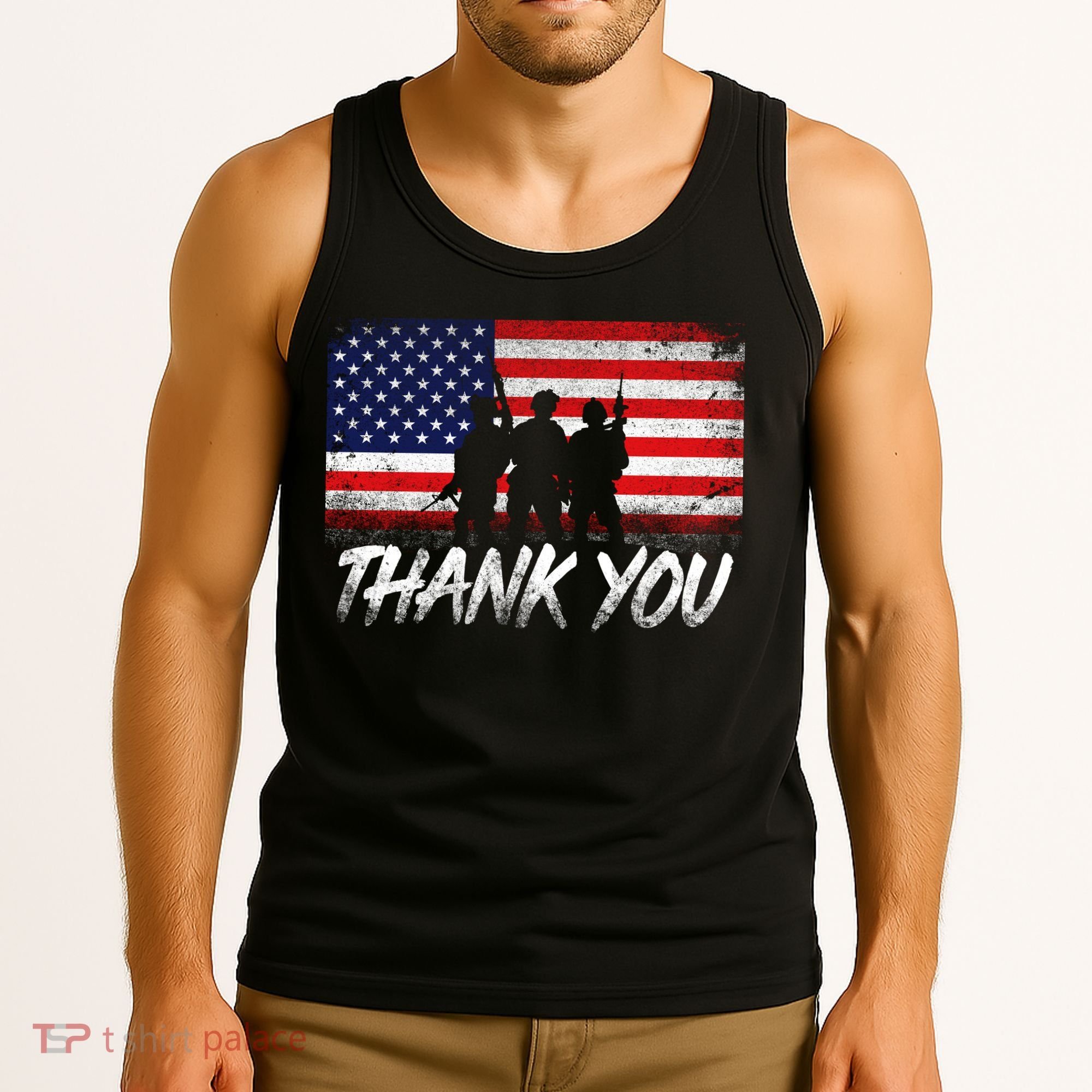 Thank You USA Troops Tank Top