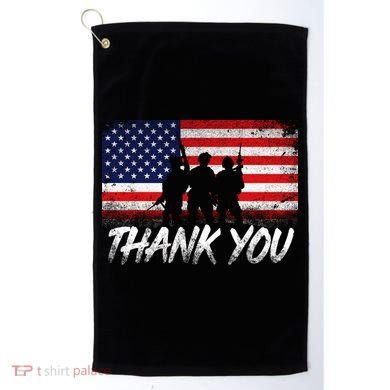 Thank You USA Troops Golf Towel