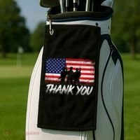 Thank You USA Troops Golf Towel thumb 2