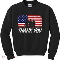Thank You USA Troops Kids Sweatshirt thumb 0