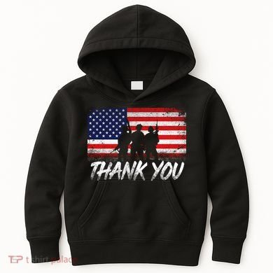 Thank You USA Troops Kids Hoodie