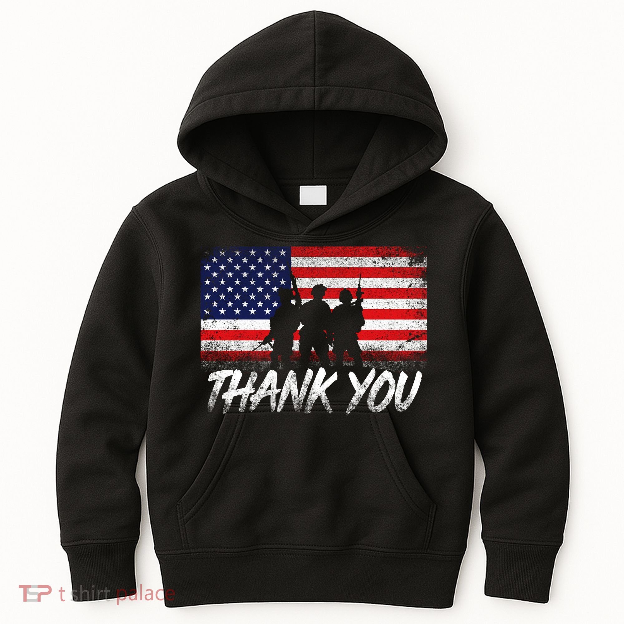 Thank You USA Troops Kids Hoodie