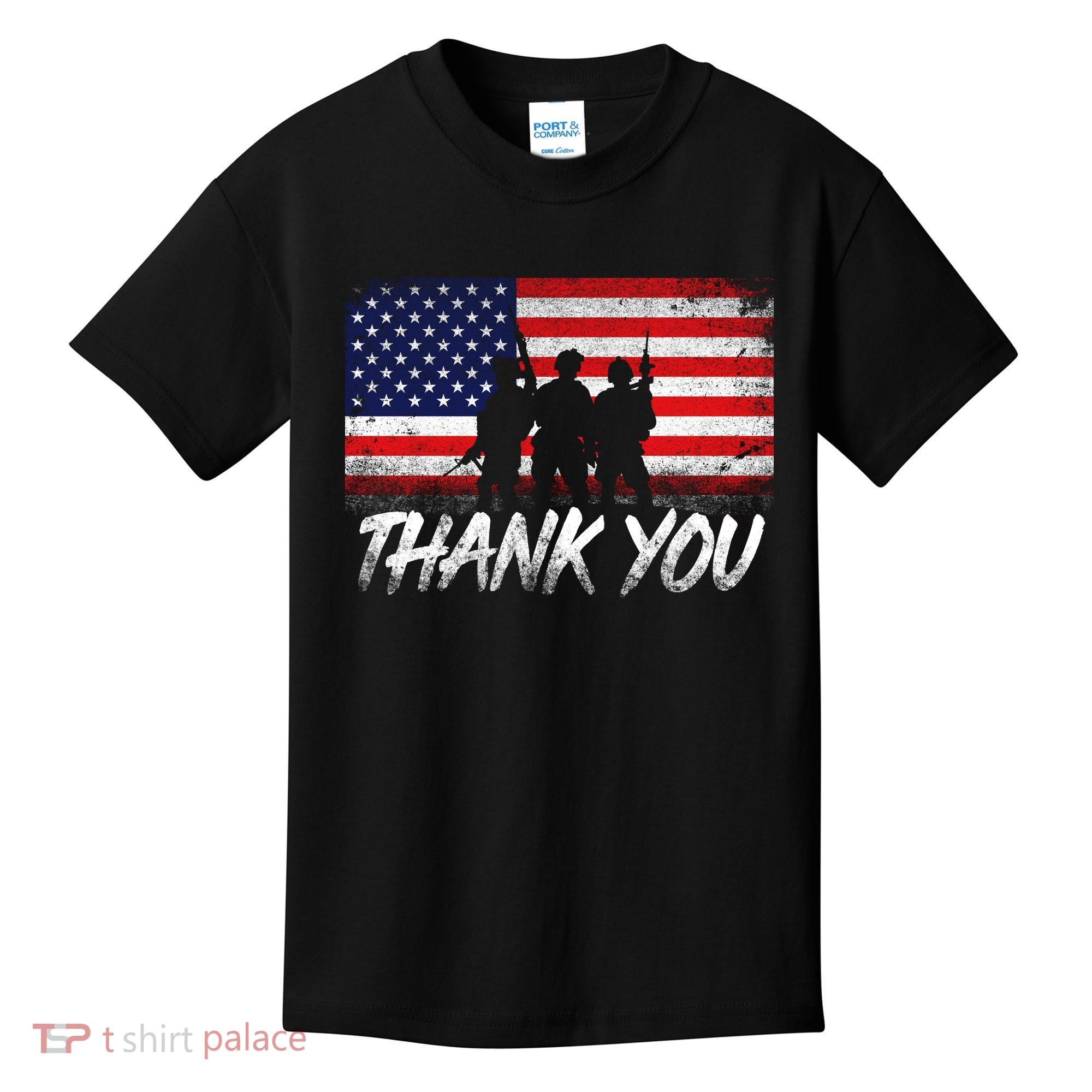 Thank You USA Troops Kids T-Shirt