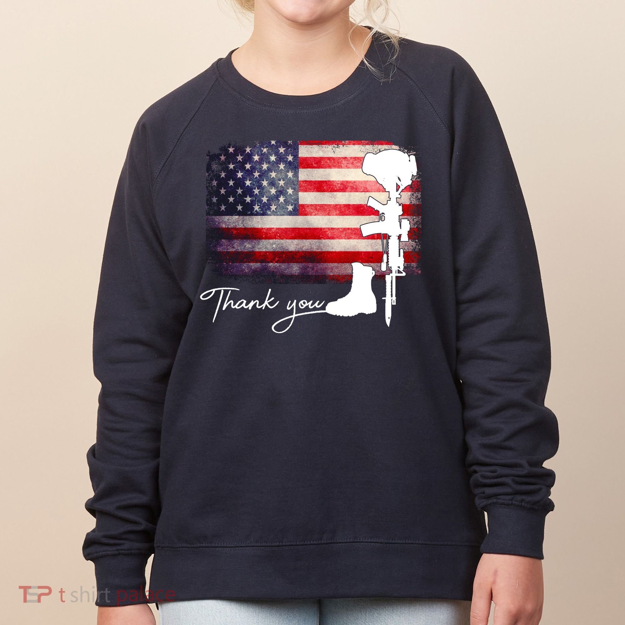 Thank You Veterans Memorial Day Women's Sweatshirt