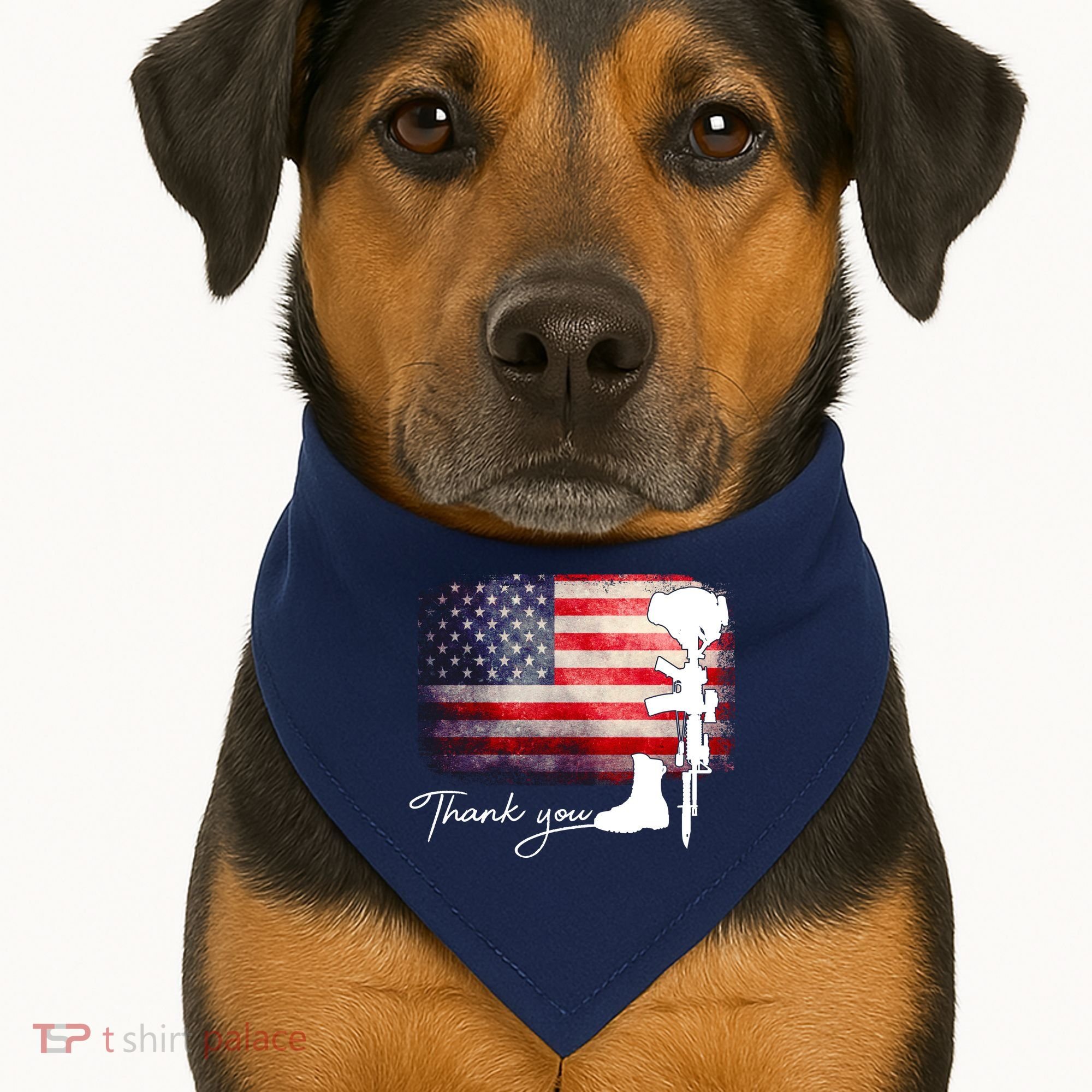 Thank You Veterans Memorial Day USA-Made Doggie Bandana