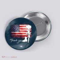 Thank You Veterans Memorial Day Button thumb 0