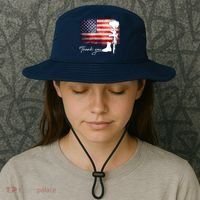 Thank You Veterans Memorial Day Bucket Hat thumb 3