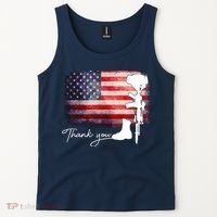 Thank You Veterans Memorial Day Tank Top thumb 2
