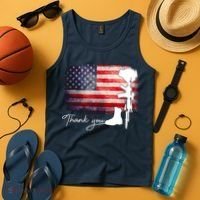 Thank You Veterans Memorial Day Tank Top thumb 4