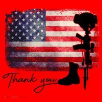 Thank You Veterans Memorial Day Santa Hat thumb 1