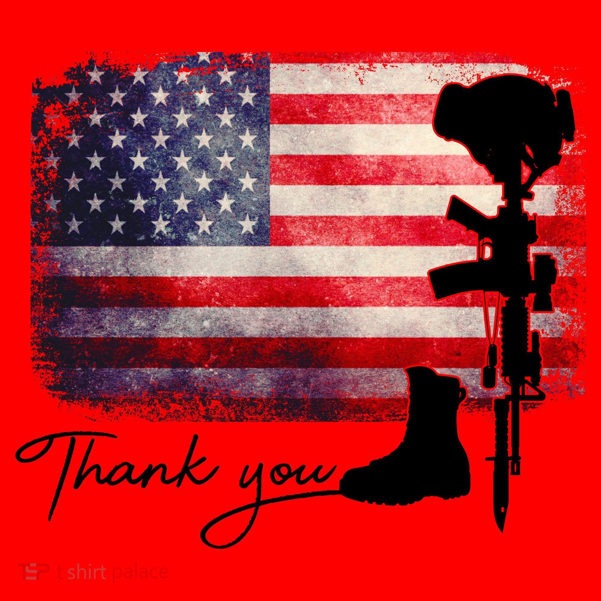 Thank You Veterans Memorial Day Santa Hat