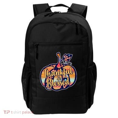 Thankful & Blessed Fashion Pumpkin Backpack