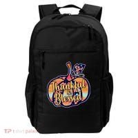 Thankful & Blessed Fashion Pumpkin Backpack thumb 0