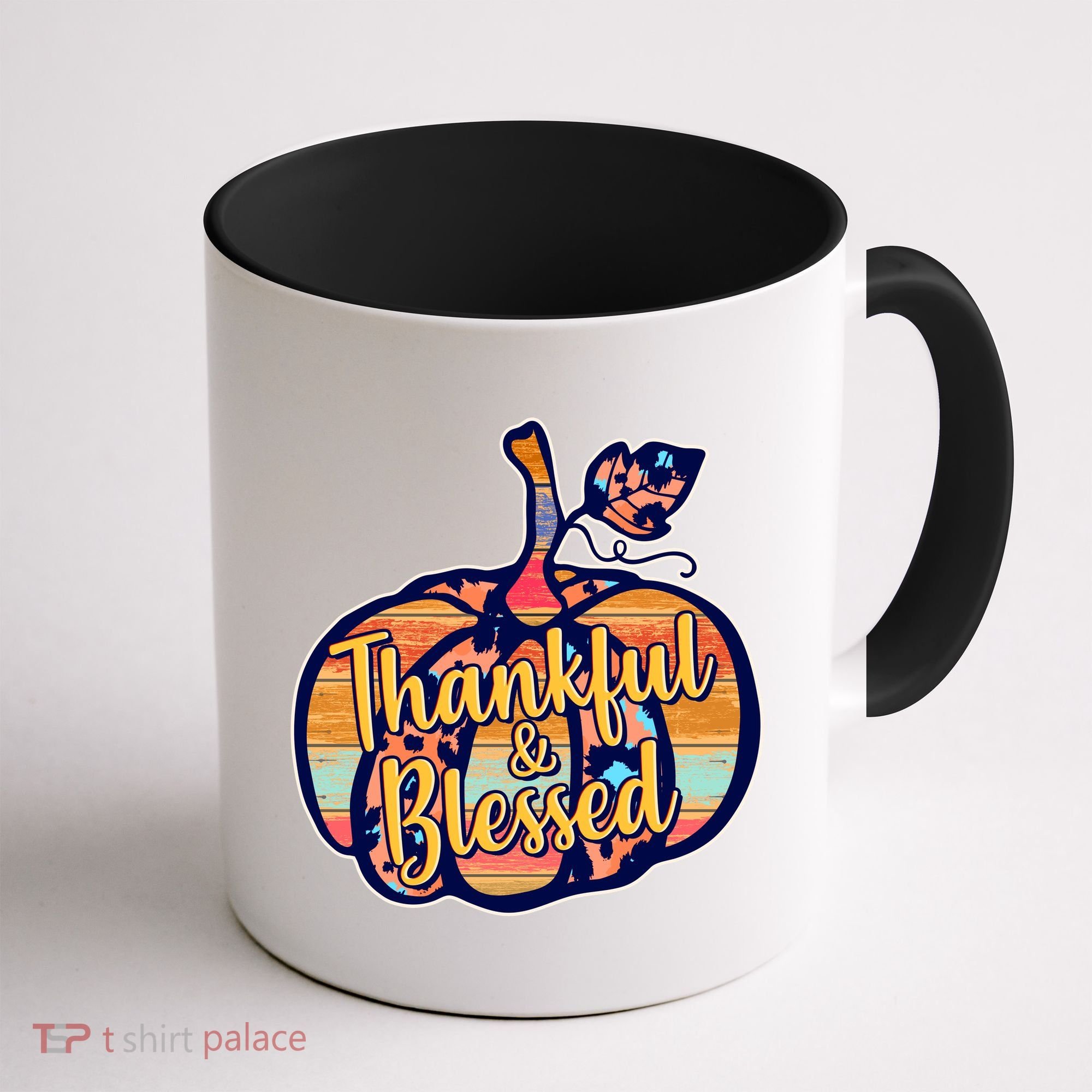Thankful & Blessed Fashion Pumpkin Coffee Mug