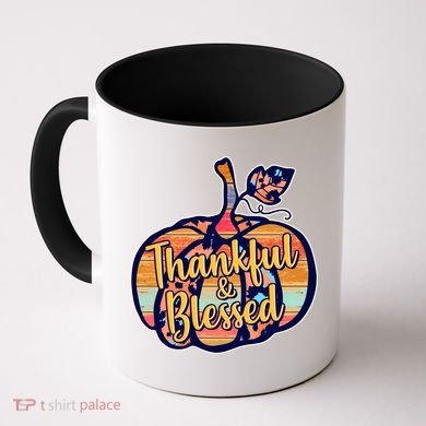 Thankful & Blessed Fashion Pumpkin Coffee Mug