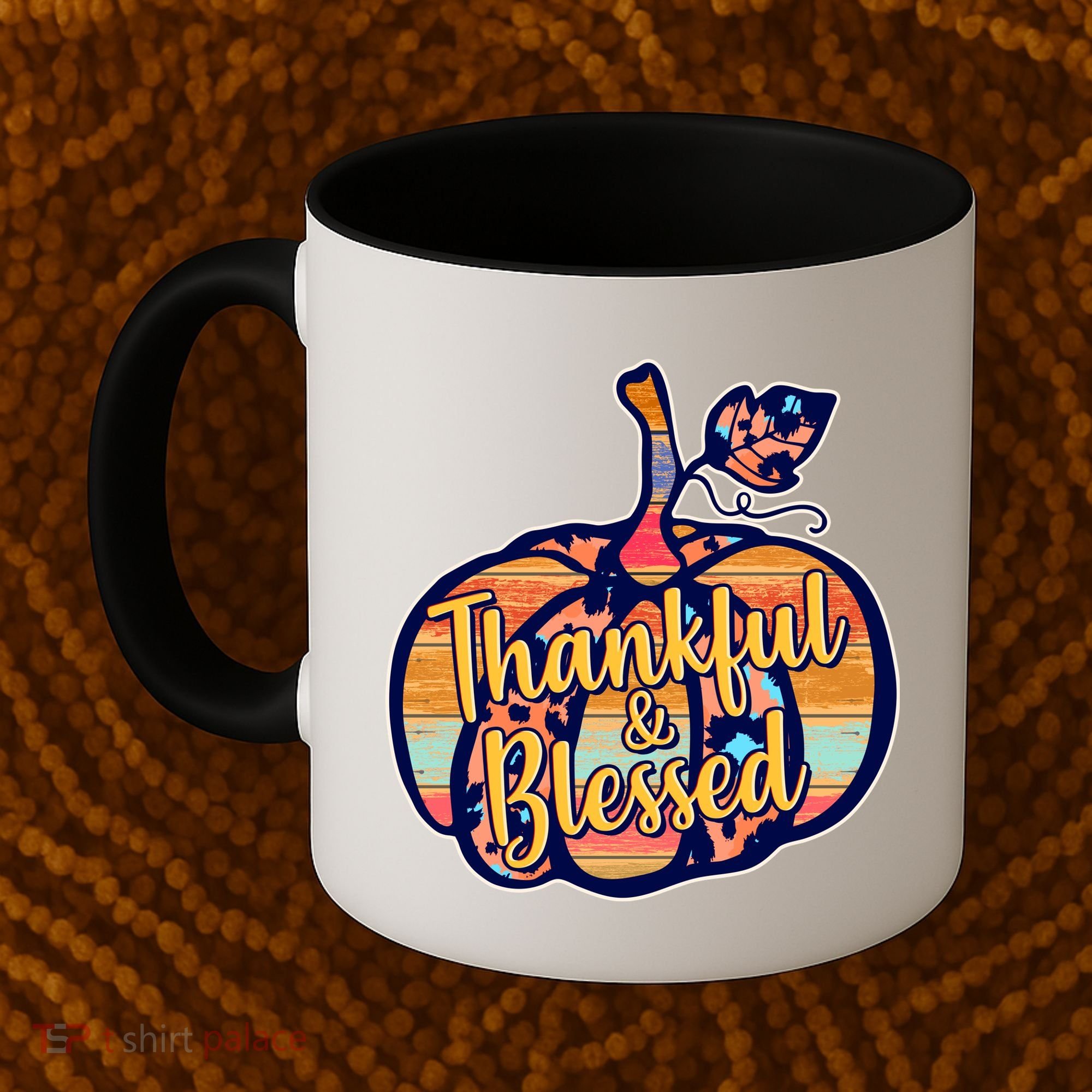 Thankful & Blessed Fashion Pumpkin Coffee Mug