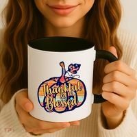Thankful & Blessed Fashion Pumpkin Coffee Mug thumb 3
