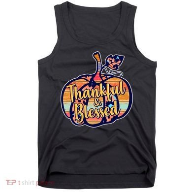 Thankful & Blessed Fashion Pumpkin Tank Top