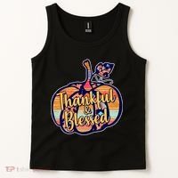 Thankful & Blessed Fashion Pumpkin Tank Top thumb 2