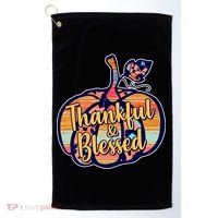 Thankful & Blessed Fashion Pumpkin Golf Towel thumb 0