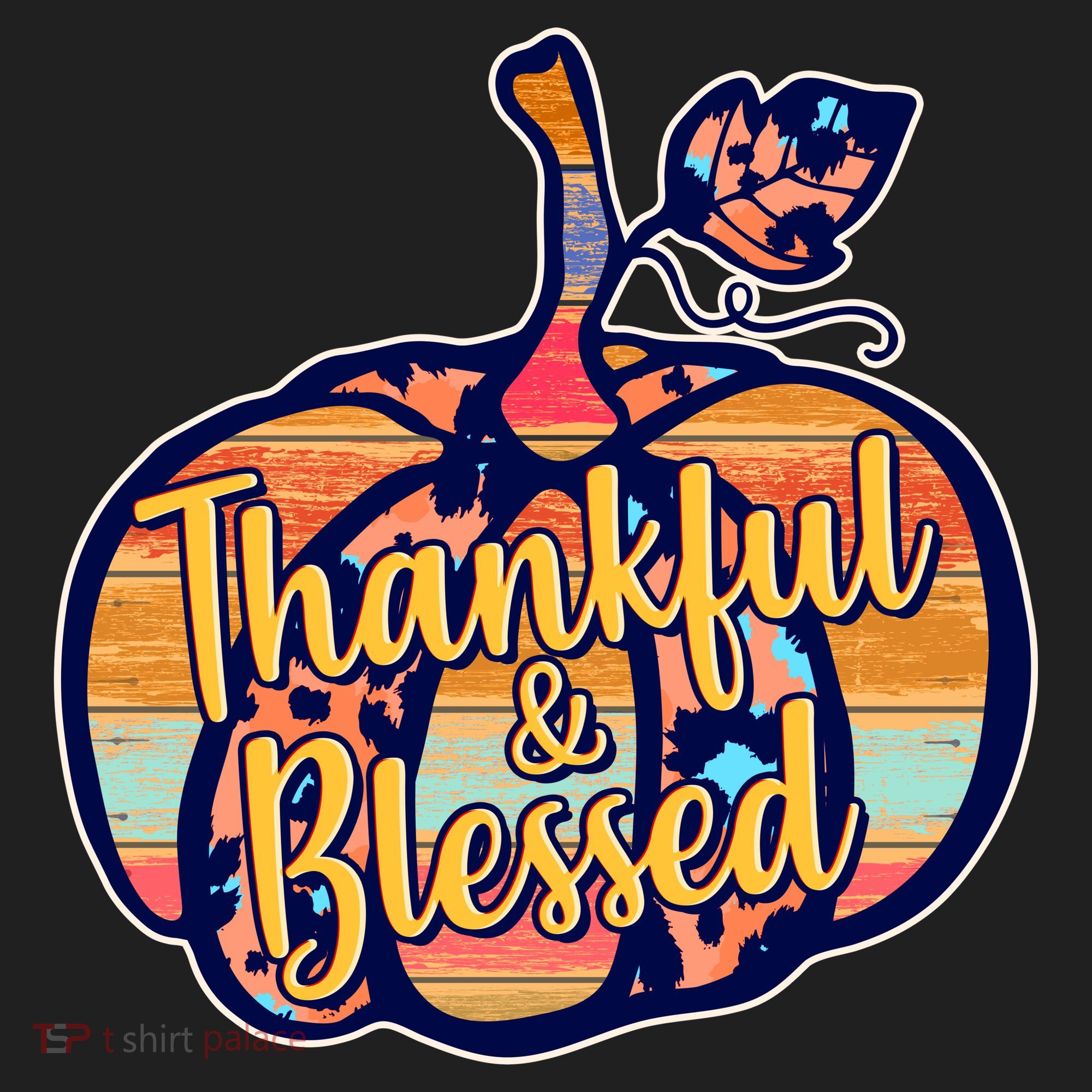 Thankful & Blessed Fashion Pumpkin Golf Towel