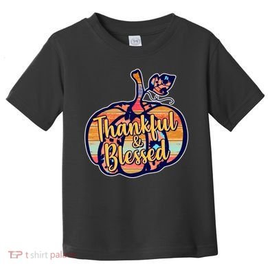 Thankful & Blessed Fashion Pumpkin Toddler T-Shirt