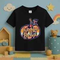 Thankful & Blessed Fashion Pumpkin Toddler T-Shirt thumb 3