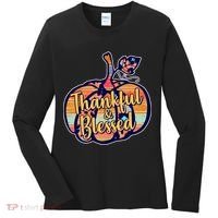 Thankful & Blessed Fashion Pumpkin Women's Long Sleeve Shirt thumb 0