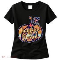 Thankful & Blessed Fashion Pumpkin Women's T-Shirt thumb 0