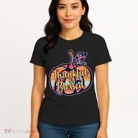 Thankful & Blessed Fashion Pumpkin Women's T-Shirt thumb 4