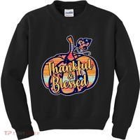 Thankful & Blessed Fashion Pumpkin Kids Sweatshirt thumb 0