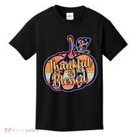 Thankful & Blessed Fashion Pumpkin Kids T-Shirt thumb 0