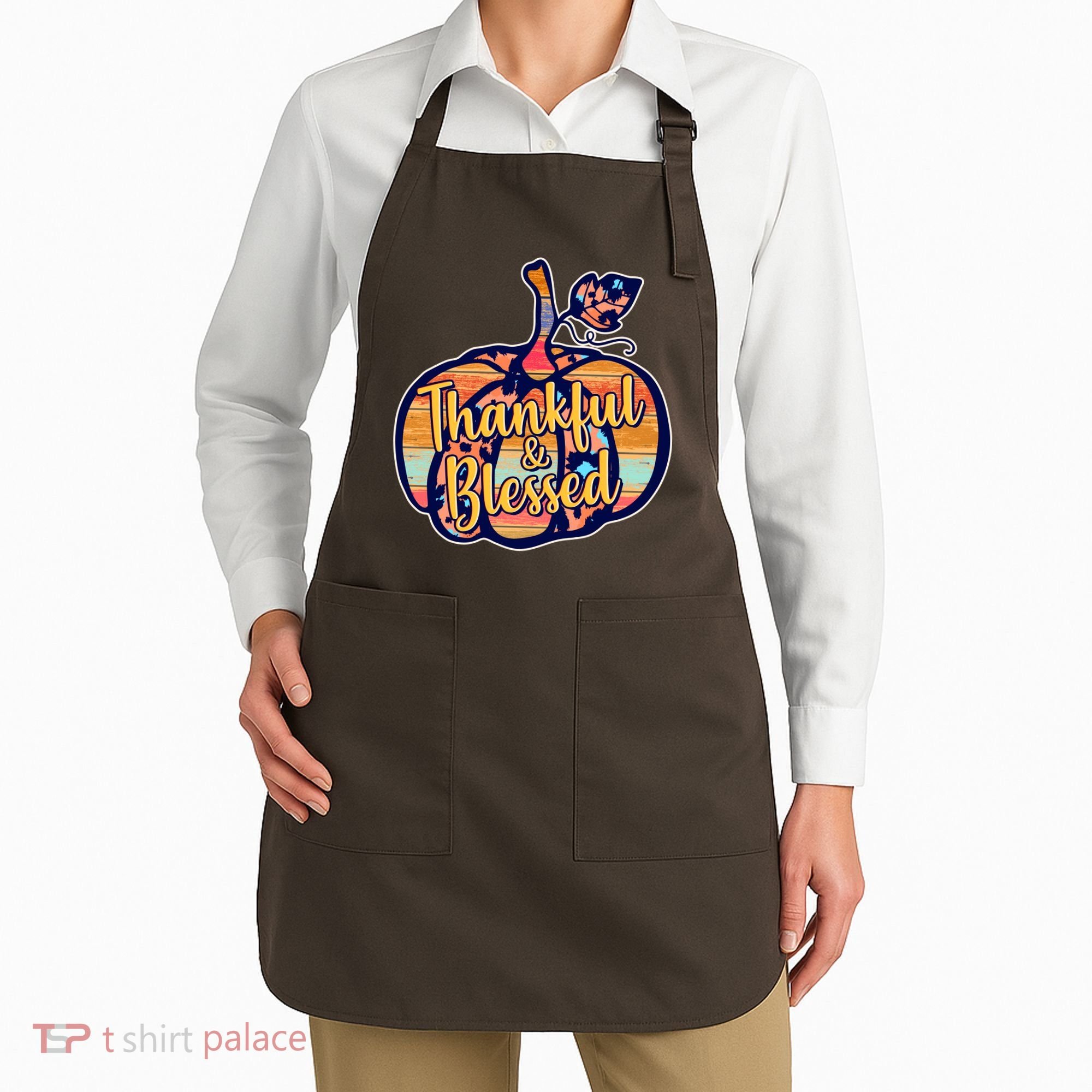 Thankful & Blessed Fashion Pumpkin Apron