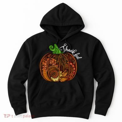 Thankful Abstract Pumpkin Thanksgiving Hoodie