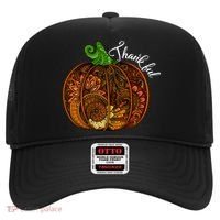 Thankful Abstract Pumpkin Thanksgiving Hat thumb 0