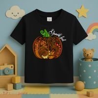 Thankful Abstract Pumpkin Thanksgiving Toddler T-Shirt thumb 3