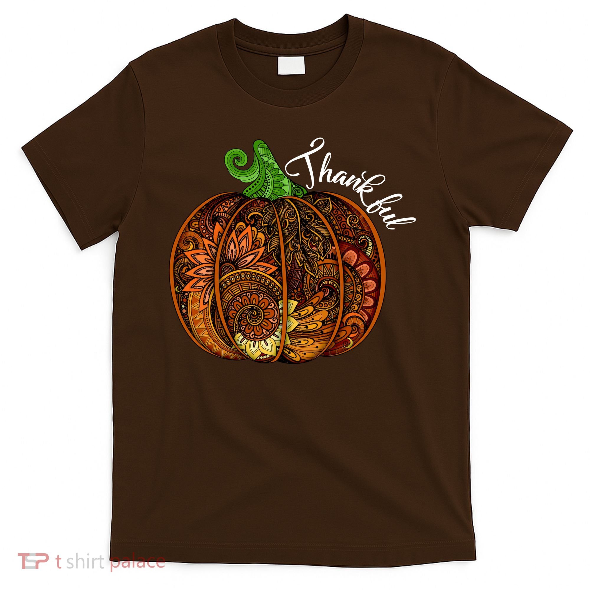 Thankful Abstract Pumpkin Thanksgiving T-Shirt