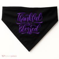 Thankful And Blessed USA-Made Doggie Bandana thumb 0
