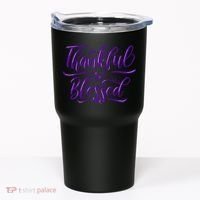 Thankful And Blessed Tumbler thumb 0