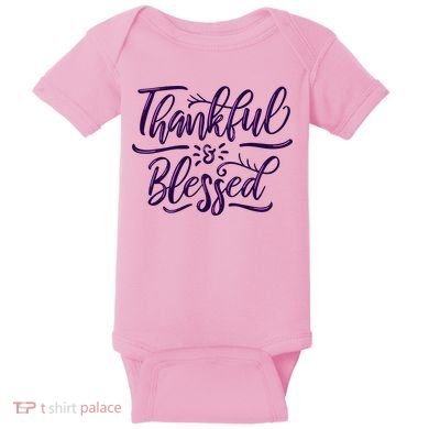 Thankful And Blessed Baby Bodysuit