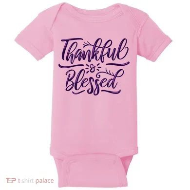 Thankful And Blessed Baby Bodysuit