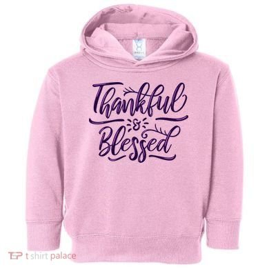 Thankful And Blessed Toddler Hoodie