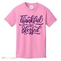 Thankful And Blessed Kids T-Shirt thumb 0