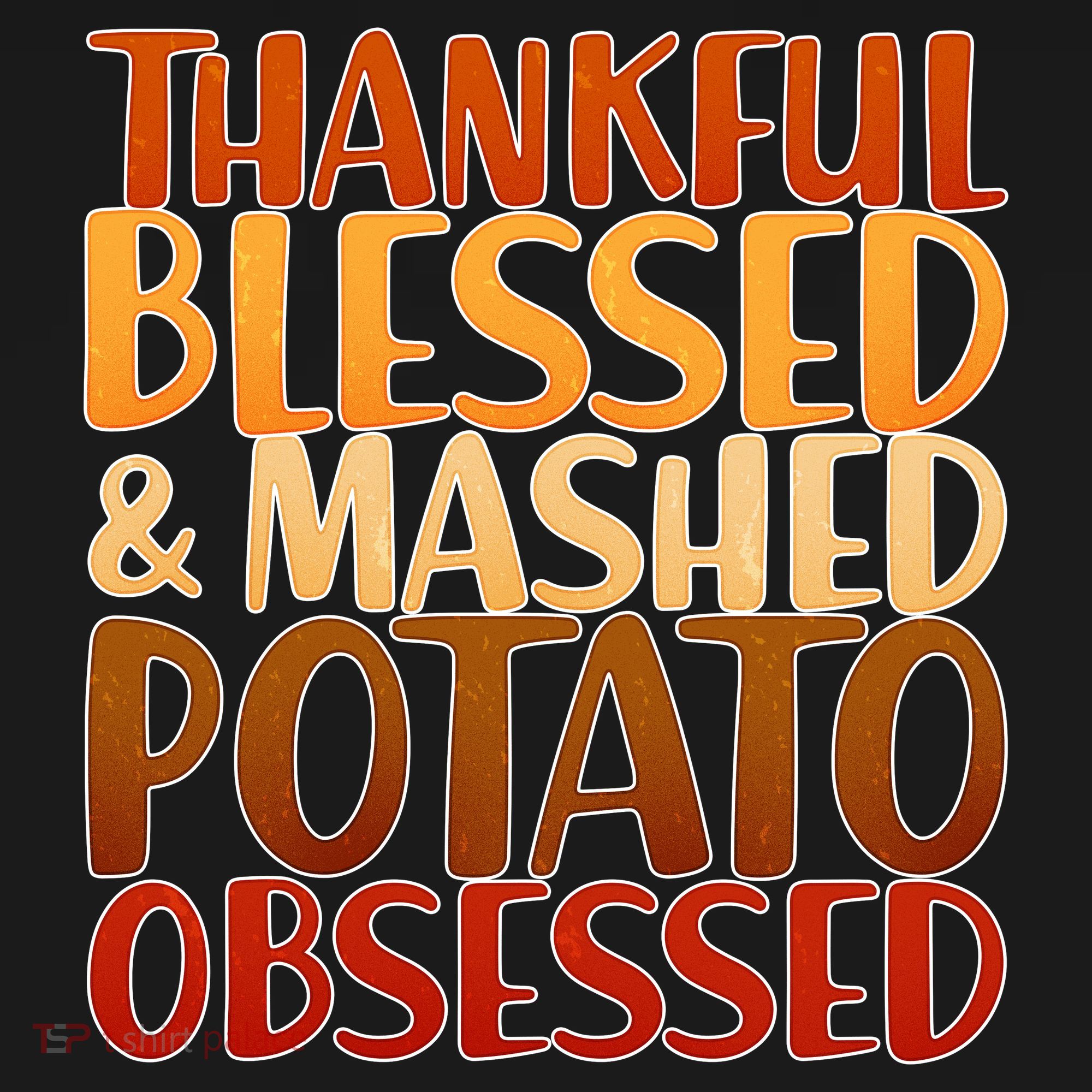 Thankful Blessed Mashed Potato Obsessed  Doggie Tank